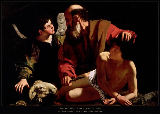 Michelangelo Merisi da Caravaggio The Sacrifice of Isaac III No6 - Plakat