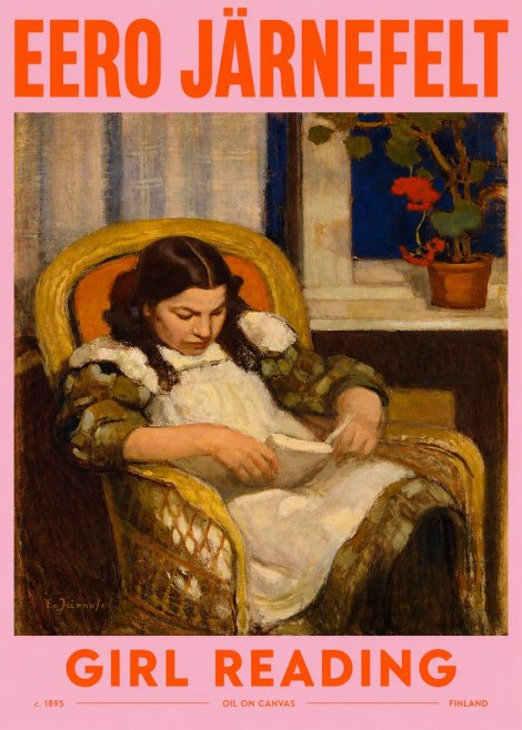 Eero Järnefelt Girl Reading No2 - Plakat