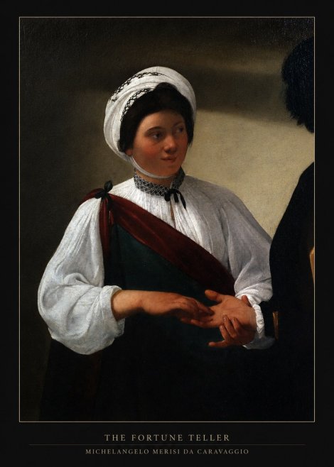 Michelangelo Merisi da Caravaggio The Fortune Teller IV No6 - Plakat