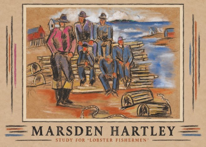 Marsden Hartley Study for 'Lobster Fishermen' No1 - Plakat