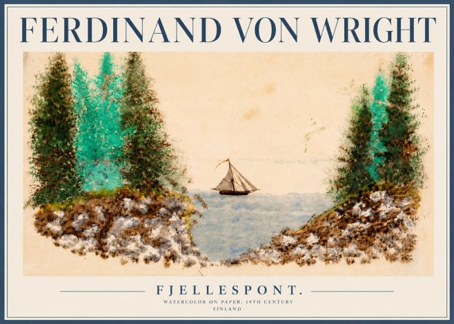 Ferdinand von Wright Fjellespont. No4 - Plakat