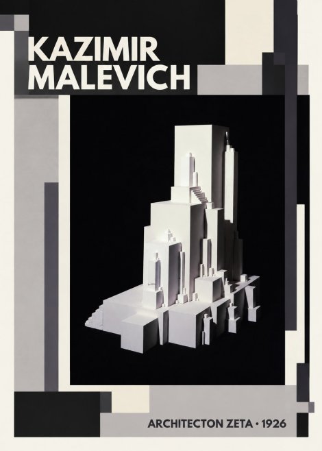 Kazimir Malevich Architecton Zeta No2 - Plakat