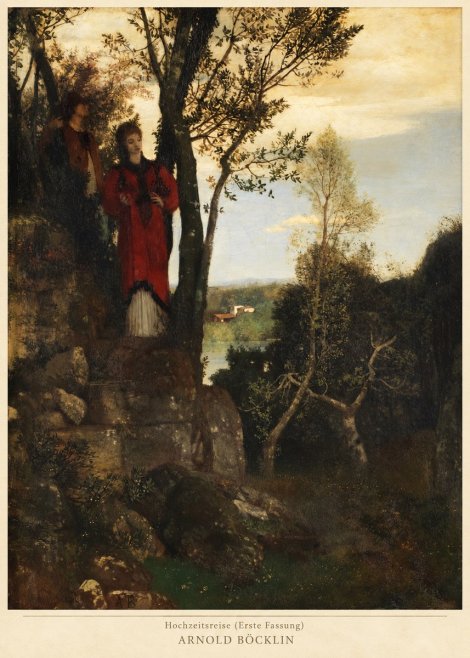 Arnold Böcklin Hochzeitsreise (Erste Fassung) No2 - Plakat
