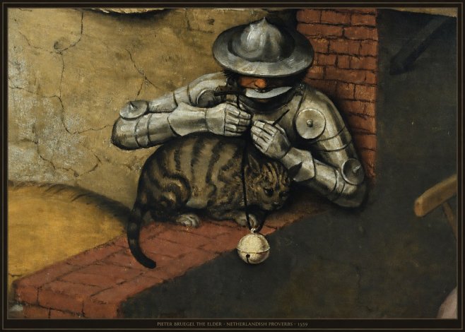 Pieter Bruegel Netherlandish Proverbs X No6 - Plakat