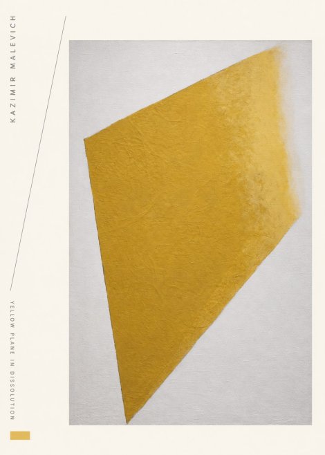 Kazimir Malevich Yellow Plane in Dissolution No2 - Plakat