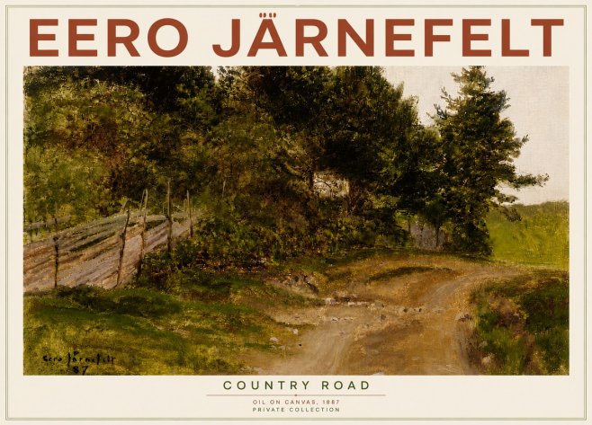 Eero Järnefelt Country Road No6 - Plakat