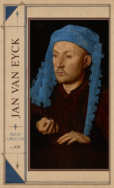 Jan van Eyck Man in a Blue Cap II No2 - Plakat