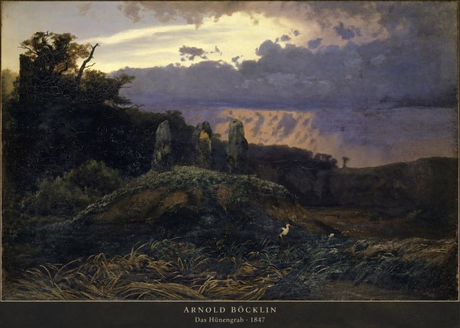 Arnold Böcklin Das Hünengrab No2 - Plakat