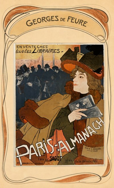 Georges de Feure Paris-almanach II No6 - Plakat