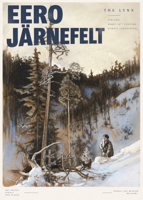 Eero Järnefelt A Lynx in a Tree No4 - Plakat