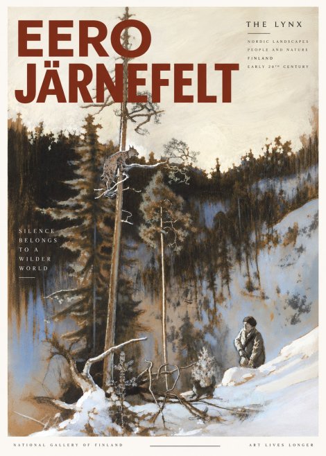 Eero Järnefelt A Lynx in a Tree No6 - Plakat