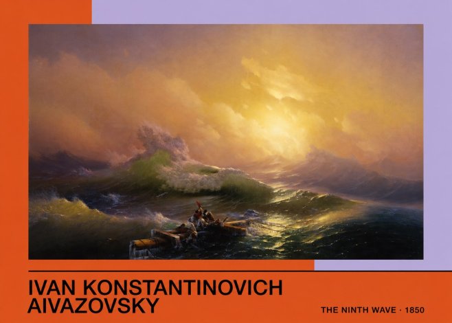 Ivan Konstantinovich Aivazovsky The Ninth Wave III No3 - Plakat