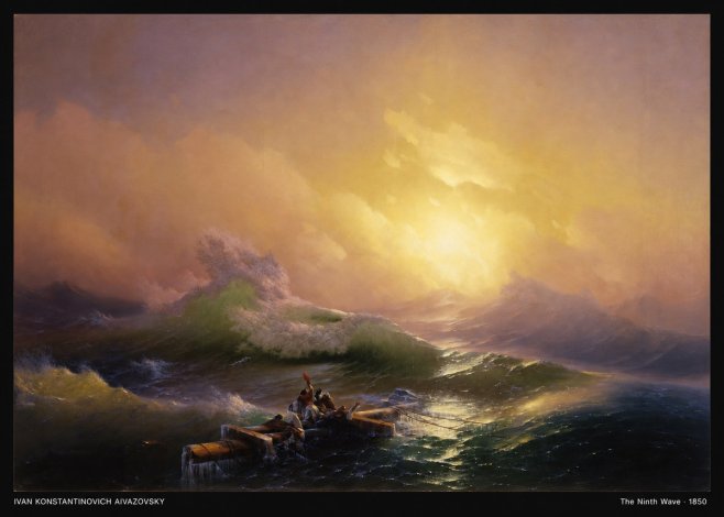 Ivan Konstantinovich Aivazovsky The Ninth Wave III No4 - Plakat