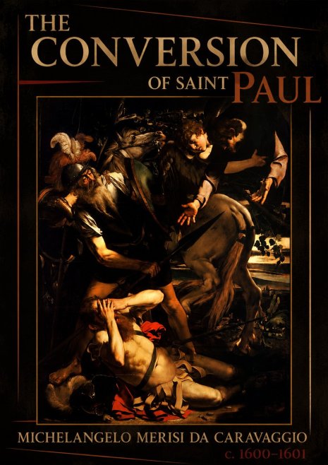 Michelangelo Merisi da Caravaggio The Conversion of Saint Paul No6 - Plakat