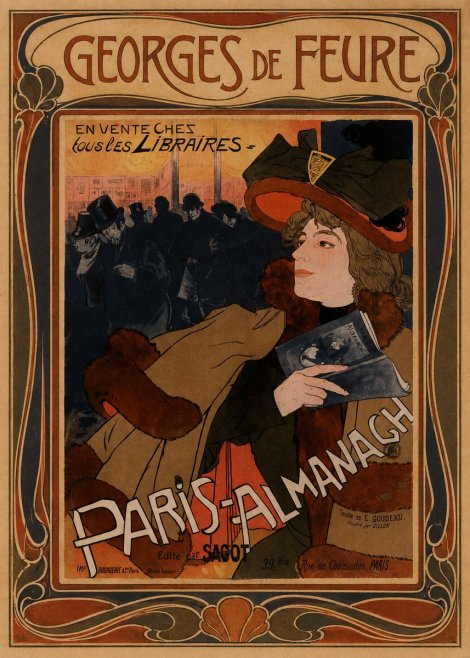 Georges de Feure Paris-almanach III No1 - Plakat