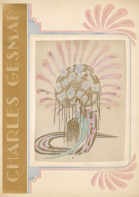Charles Gesmar Woman with Headdress No2 - Plakat