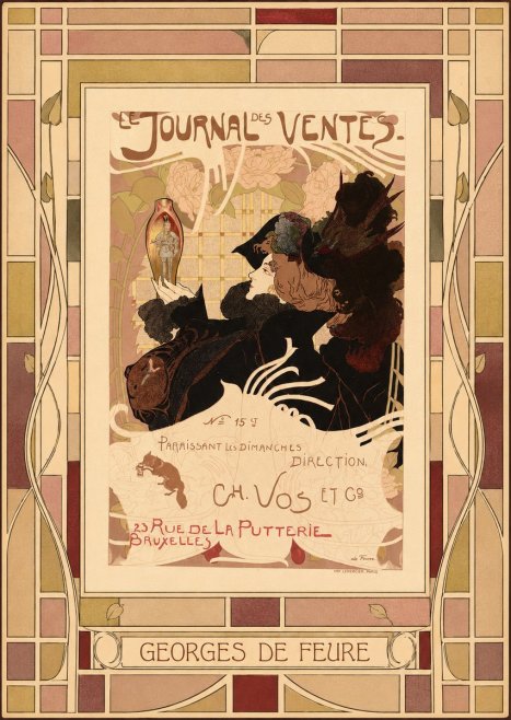 Georges de Feure Le Journal Des Ventes No4 - Plakat