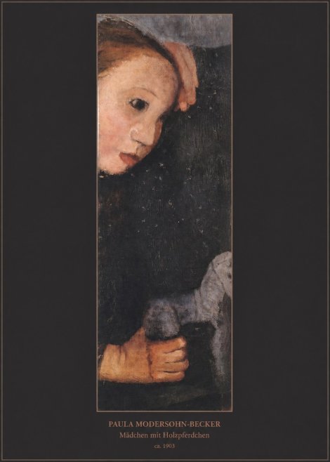 Paula Modersohn-Becker Mädchen Mit Holzpferdchen No6 - Plakat