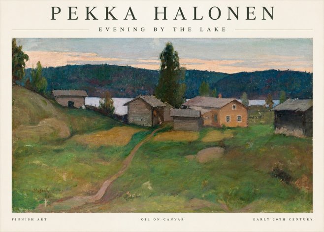 Pekka Halonen Evening by the Lake No1 - Plakat