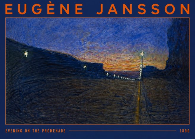 Eugène Jansson Evening on the Promenade No2 - Plakat