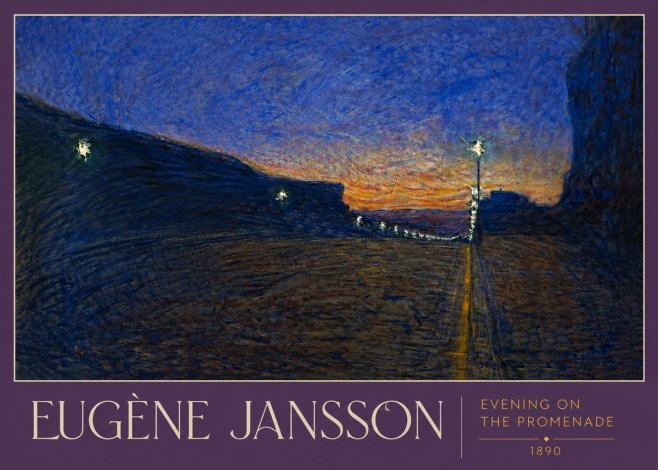 Eugène Jansson Evening on the Promenade No3 - Plakat