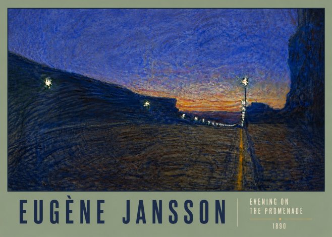 Eugène Jansson Evening on the Promenade No6 - Plakat
