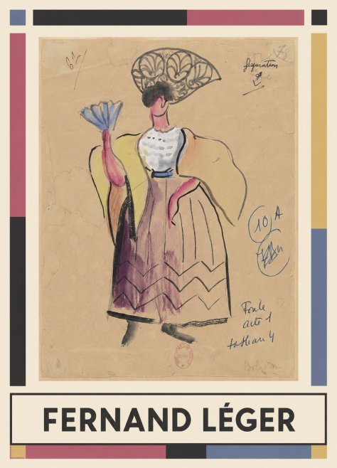 Fernand Léger Foule Acte 1 Tableau 4 No1 - Plakat
