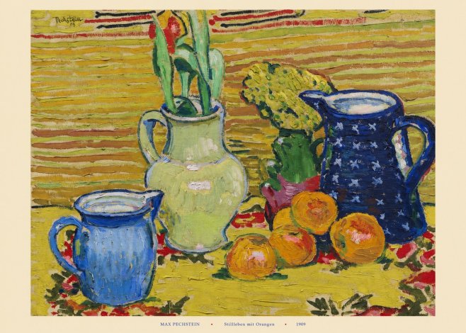 Max Pechstein Stillleben Mit Orangen No6 - Plakat