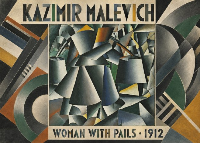 Kazimir Malevich Woman with Pails No5 - Plakat