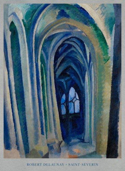 Robert Delaunay Saint-séverin No5 - Plakat