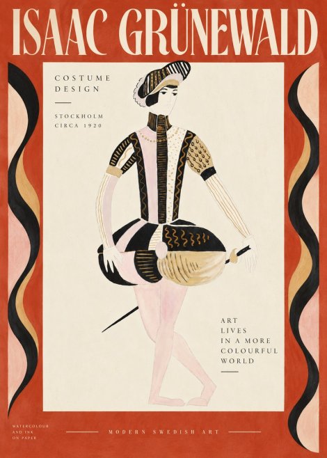 Isaac Grünewald Costume Study VI No5 - Plakat