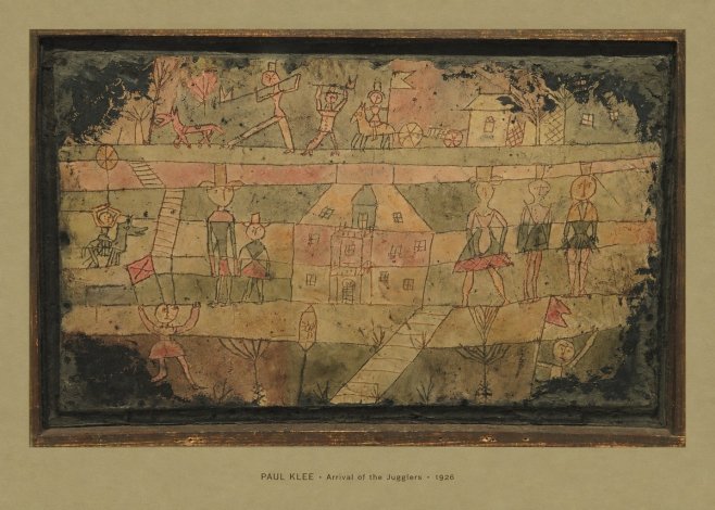 Paul Klee Arrival of the Jugglers No4 - Plakat