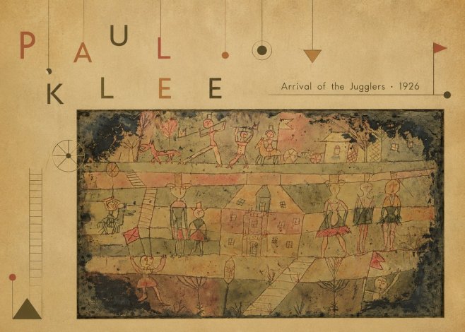 Paul Klee Arrival of the Jugglers No6 - Plakat