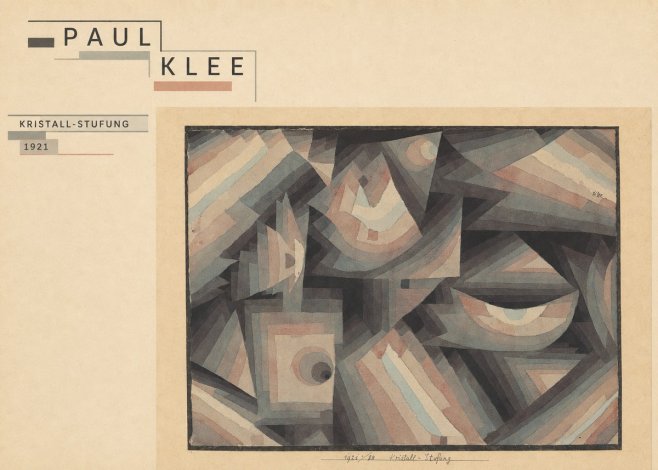 Paul Klee Kristall-stufung II No3 - Plakat