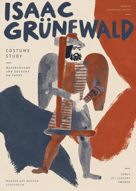Isaac Grünewald Costume Study VII No3 - Plakat