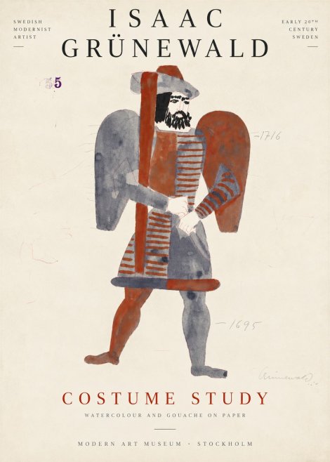Isaac Grünewald Costume Study VII No6 - Plakat
