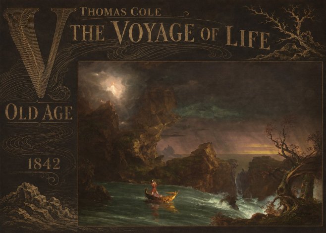 Thomas Cole The Voyage of Life: Old Age V No6 - Plakat