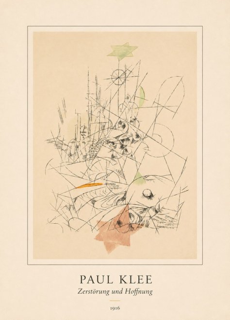Paul Klee Zerstörung Und Hoffnung II No4 - Plakat