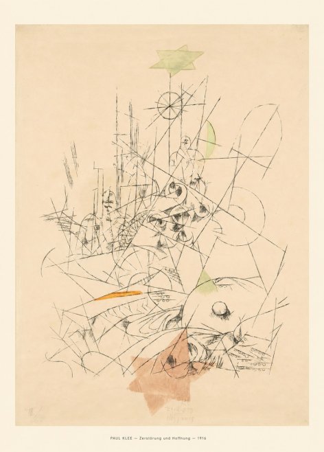 Paul Klee Zerstörung Und Hoffnung II No6 - Plakat