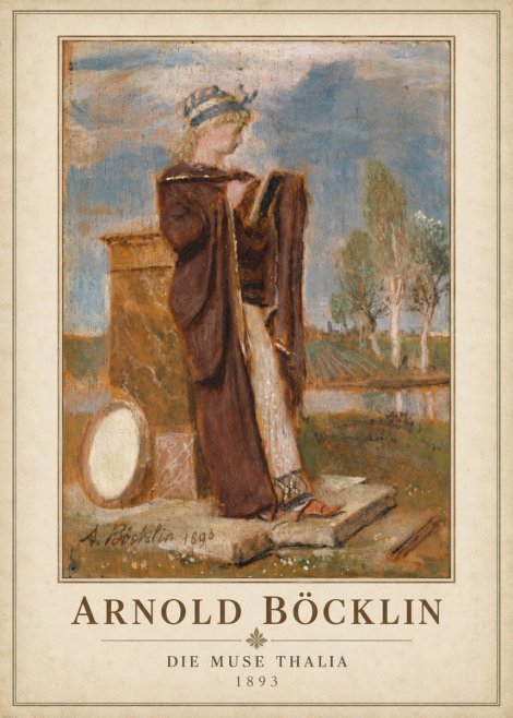 Arnold Böcklin Die Muse Thalia I No1 - Plakat