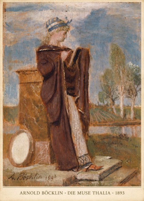 Arnold Böcklin Die Muse Thalia I No2 - Plakat