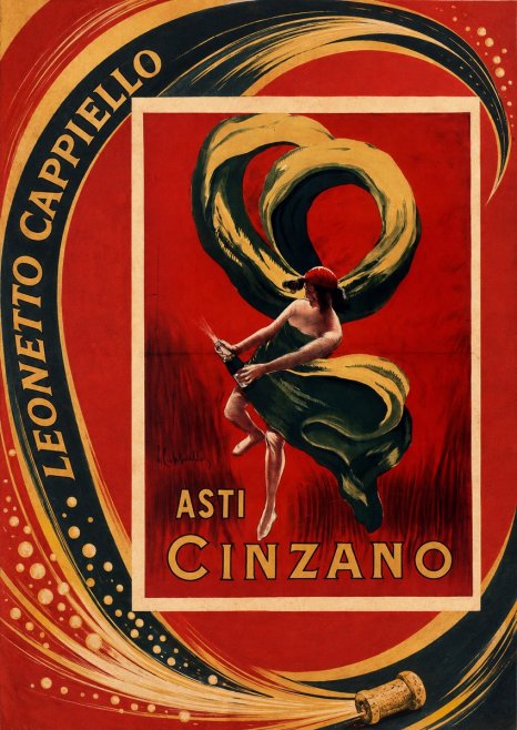 Leonetto Cappiello Asti Cinzano II No2 - Plakat