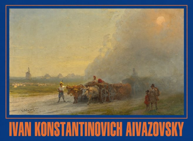 Ivan Konstantinovich Aivazovsky Landscape with Oxen No2 - Plakat