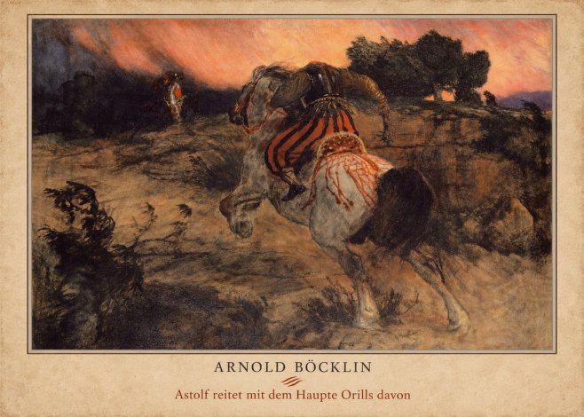 Arnold Böcklin Astolf Reitet Mit Dem Haupte Orills Davon No4 - Plakat