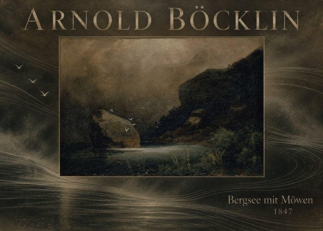 Arnold Böcklin Bergsee Mit Möwen No6 - Plakat
