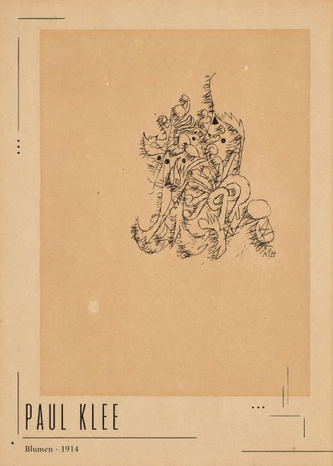 Paul Klee Blumen II No2 - Plakat