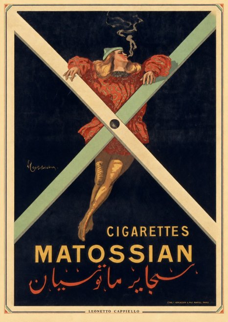 Leonetto Cappiello Cigarettes Matossian No2 - Plakat