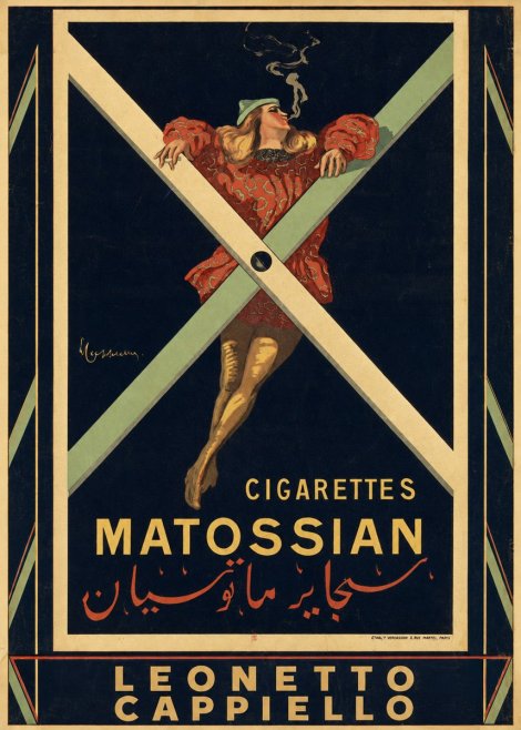 Leonetto Cappiello Cigarettes Matossian No5 - Plakat