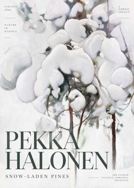 Pekka Halonen Snow-laden Pines No6 - Plakat