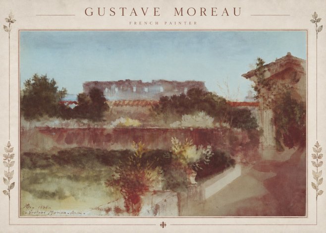 Gustave Moreau Rome No5 - Plakat